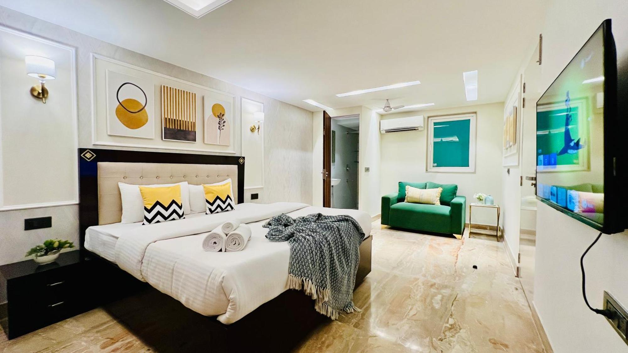 Zen Suites Gurgaon - Luxe Stays Collection Ngoại thất bức ảnh